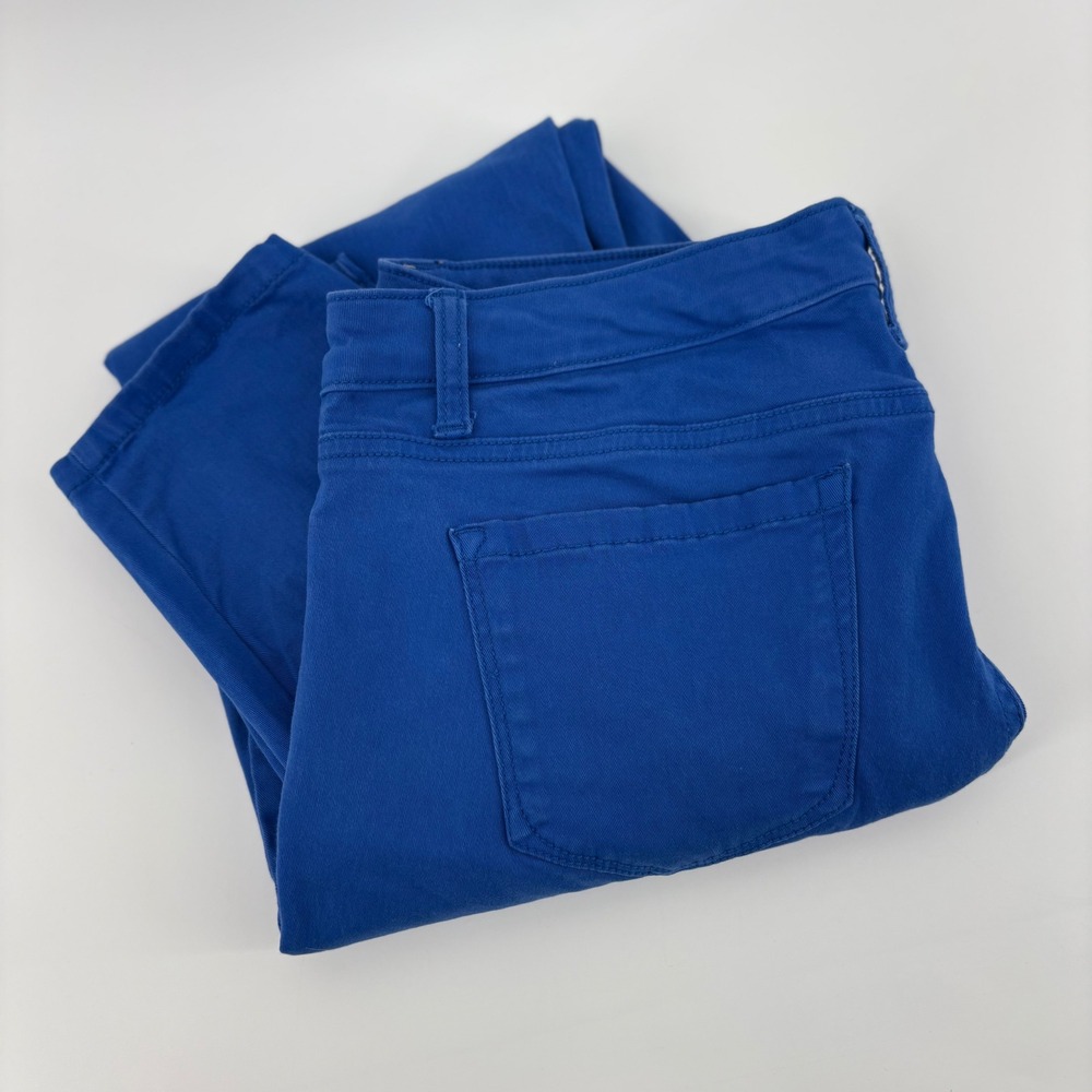 HANNAH Women Blue‎ Jeans Pants Size 12 Cotton Blend Stretch Straight Leg